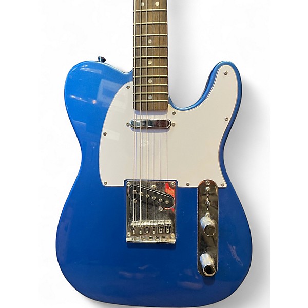 Used 2021 Squier Affinity Telecaster Blue Solid Body Electric Guitar