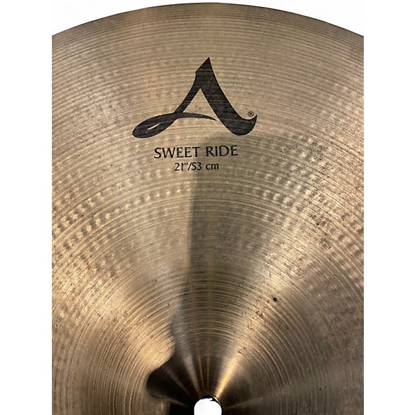 Used Zildjian 21in A Series Sweet Ride Cymbal