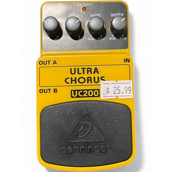 Used Behringer UC200 Stereo Chorus Effect Pedal