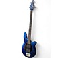 Used Ernie Ball Music Man Bongo 4 String Electric Blue Electric Bass Guitar thumbnail