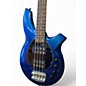 Used Ernie Ball Music Man Bongo 4 String Electric Blue Electric Bass Guitar