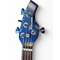 Used Ernie Ball Music Man Bongo 4 String Electric Blue Electric Bass Guitar