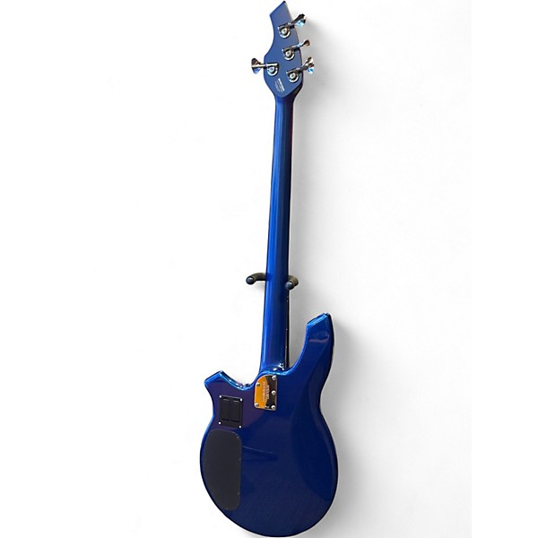 Used Ernie Ball Music Man Bongo 4 String Electric Blue Electric Bass Guitar