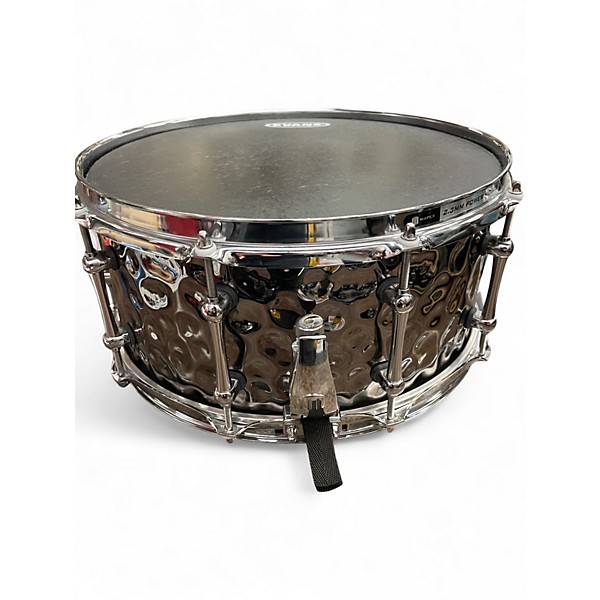 Used Mapex 14X6.5 Armory Snare Hammered Black Steel Drum