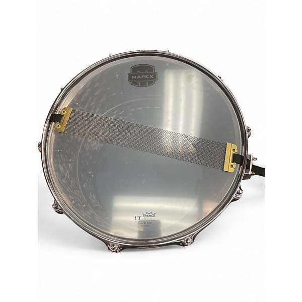 Used Mapex 14X6.5 Armory Snare Hammered Black Steel Drum