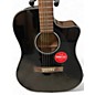 Used Fender CD60SCE Black Acoustic Electric Guitar
