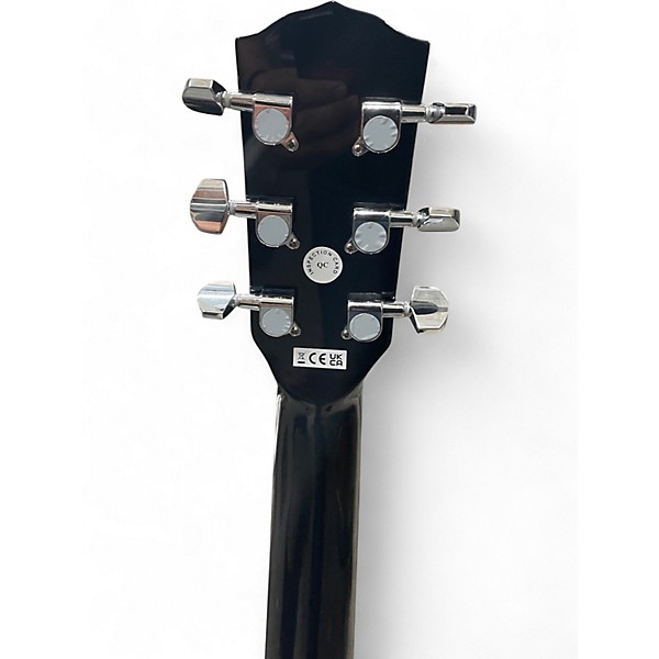 Used Fender CD60SCE Black Acoustic Electric Guitar