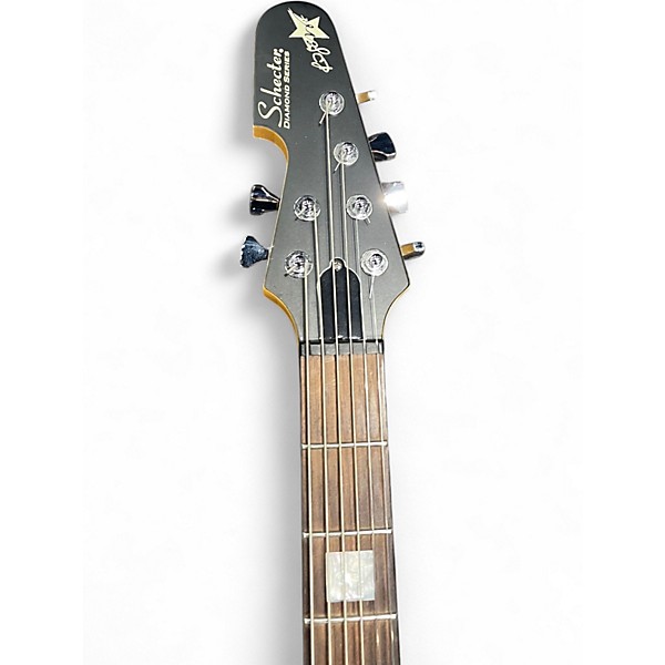 Used Schecter Guitar Research Robert Smith Signature UltraCure VI SILVER BURST PEARL Electric Bass Guitar