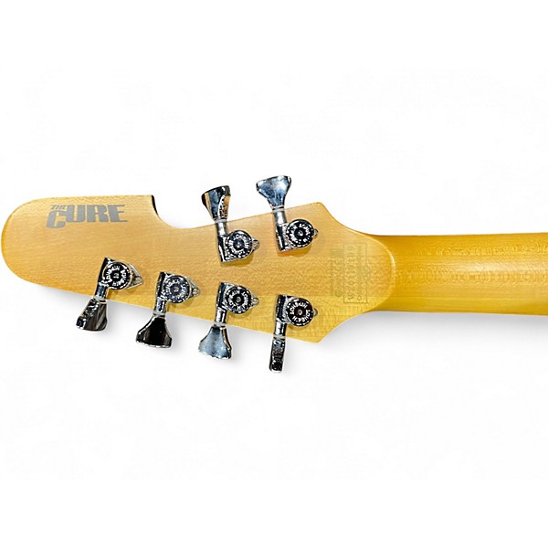 Used Schecter Guitar Research Robert Smith Signature UltraCure VI SILVER BURST PEARL Electric Bass Guitar