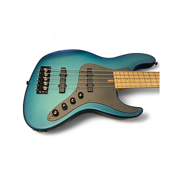 Used Brubaker Brubaker JXB-USA-5 Turquoise Electric Bass Guitar