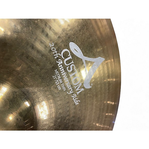 Used Zildjian 21in A Custom 20th Anniversary Ride Cymbal