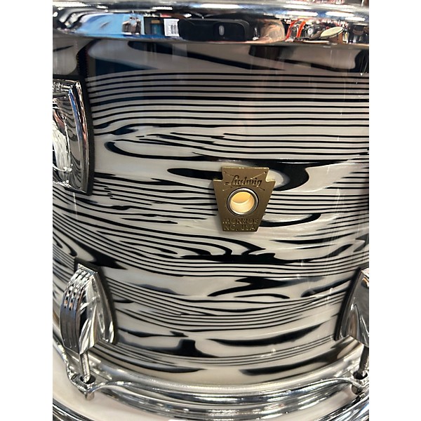 Used Ludwig 3 Piece Classic Maple WHITE STRATA Drum Kit