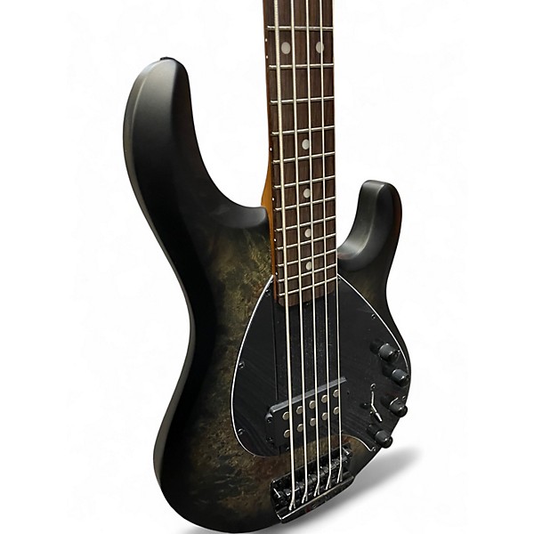 Used Sterling by Music Man Ray35 5 String Trans Black Electric Bass Guitar