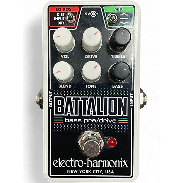 Used Electro-Harmonix BATTALION BASS PREDRIVE Bass Effect Pedal