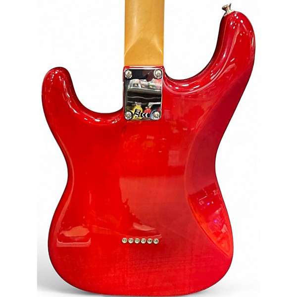 Used Fender NOVENTA STRATOCASTER Crimson Red Trans Solid Body Electric Guitar