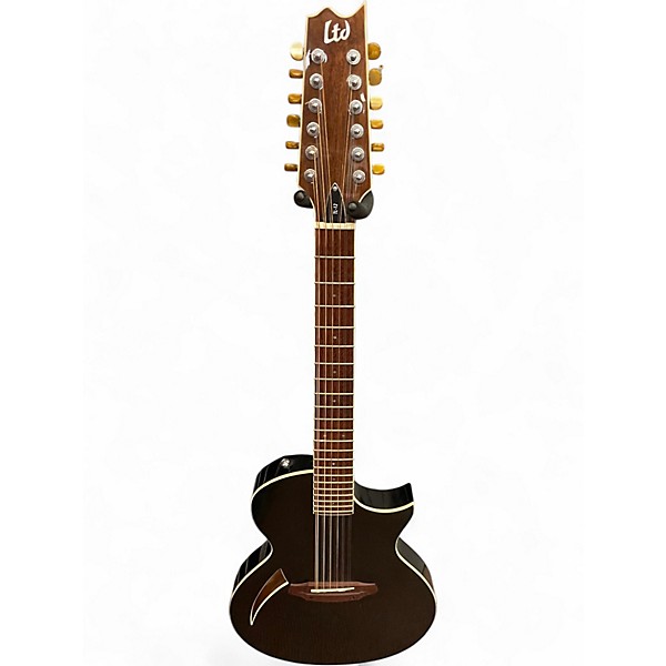 Used ESP LTD TL12 BLACK 12 String Acoustic Electric Guitar