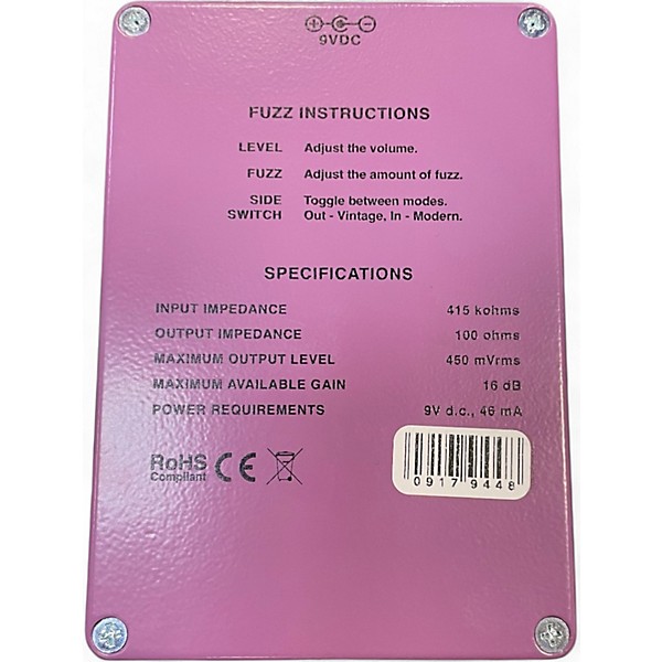 Used JHS Ross Fuzz Effect Pedal