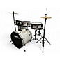 Used SPL 5 Piece Junior Kicker Metallic Silver Drum Kit