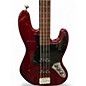 Used Fender STANDARD FRETLESS JAZZ BASS Wine Red Electric Bass Guitar