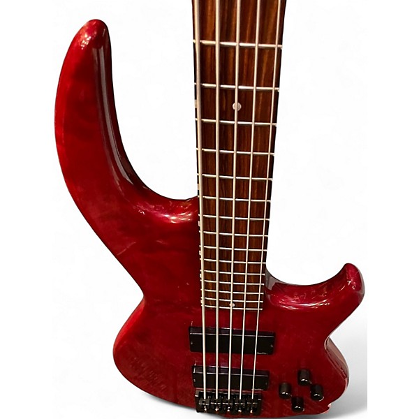 Used Conklin Guitars GT5 GROOVE TOOLS Trans Red Electric Bass Guitar