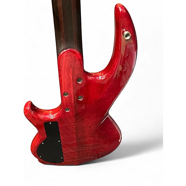 Used Conklin Guitars GT5 GROOVE TOOLS Trans Red Electric Bass Guitar