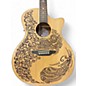 Used Luna Henna Paradise Natural Acoustic Electric Guitar