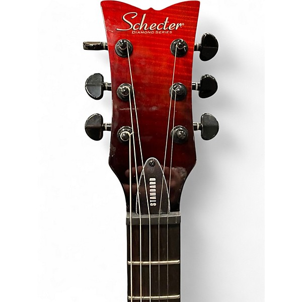 Used Schecter Guitar Research Solo II Standard Crimson Red Trans Solid Body Electric Guitar