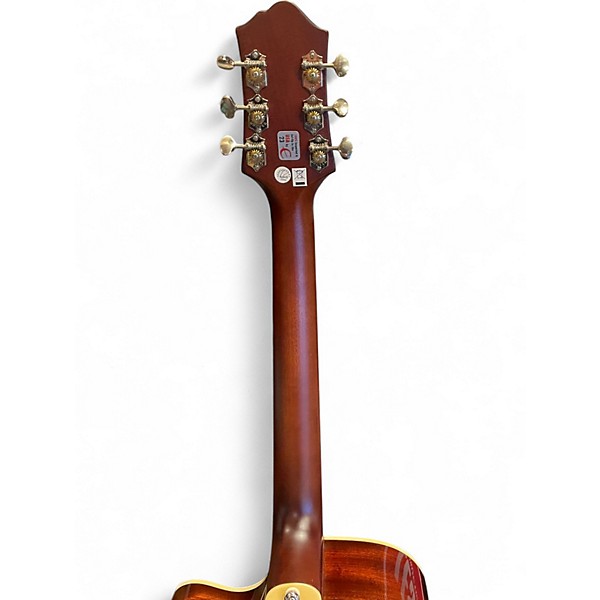 Used Epiphone DR500MCE Masterbuilt Tobacco Sunburst Acoustic Electric Guitar