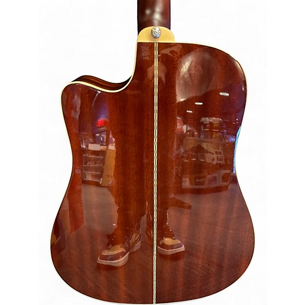 Used Epiphone DR500MCE Masterbuilt Tobacco Sunburst Acoustic Electric Guitar