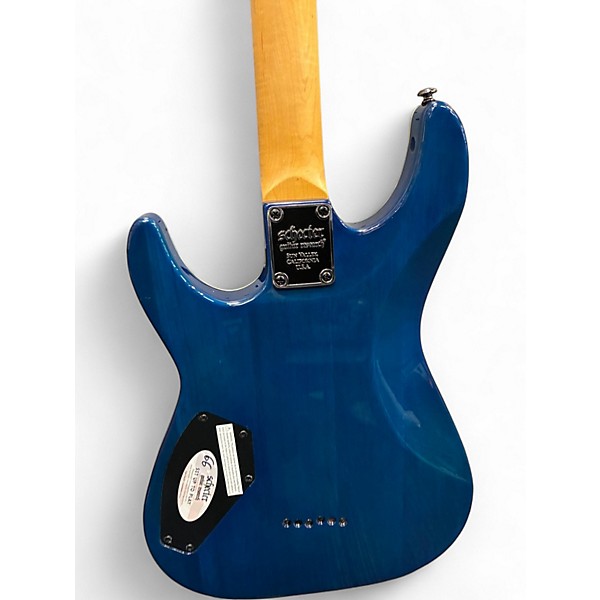 Used Schecter Guitar Research Omen Extreme 6 Blue Solid Body Electric Guitar
