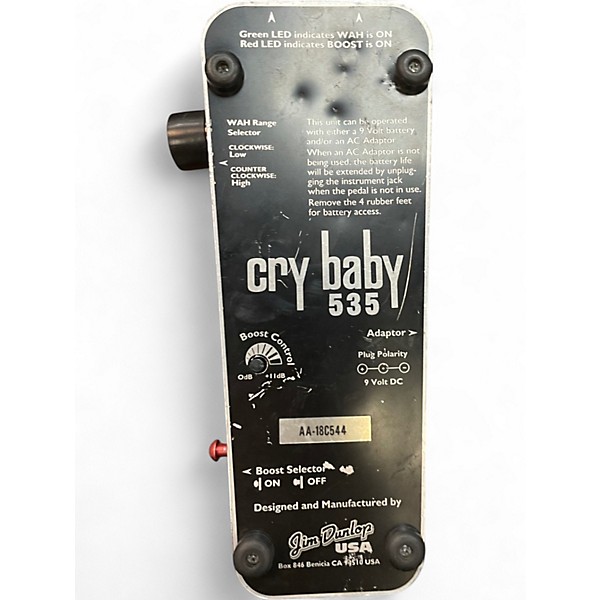 Used Dunlop CRY BABY 535 Effect Pedal