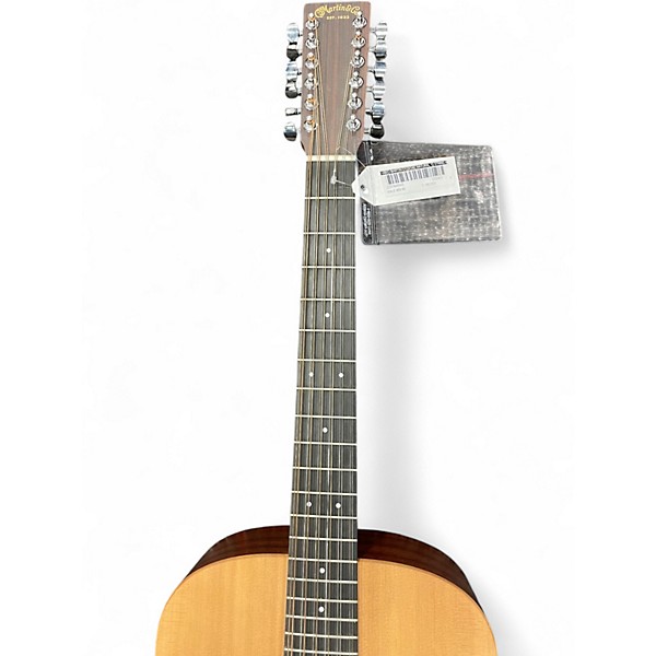 Used Martin D12X1AE Natural 12 String Acoustic Electric Guitar