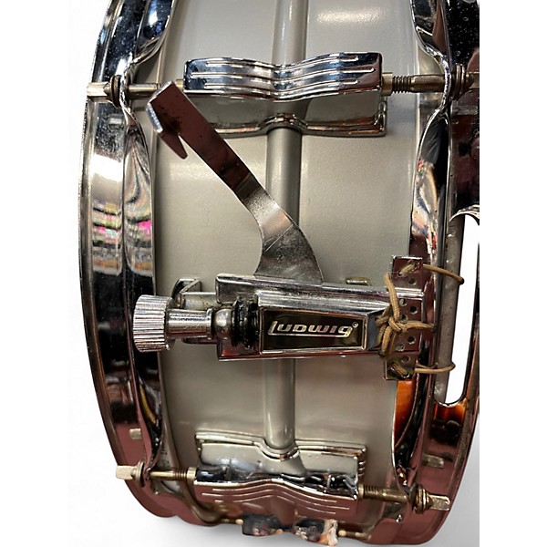 Used Ludwig 14X5.5 Acrolite Snare Silver Drum