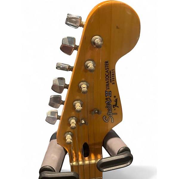 Used Squier Stratocaster II Black Solid Body Electric Guitar