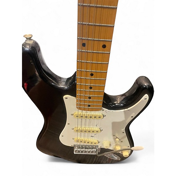 Used Squier Stratocaster II Black Solid Body Electric Guitar