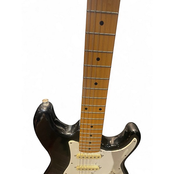 Used Squier Stratocaster II Black Solid Body Electric Guitar