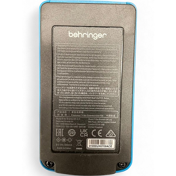 Used Behringer TM300 Tube Amp Modeler Effect Pedal