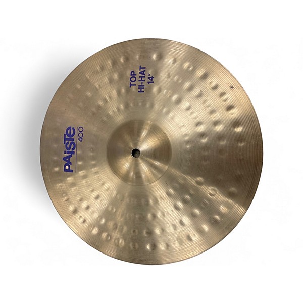Used Paiste 14in 400 Series Hi Hat Pair Cymbal