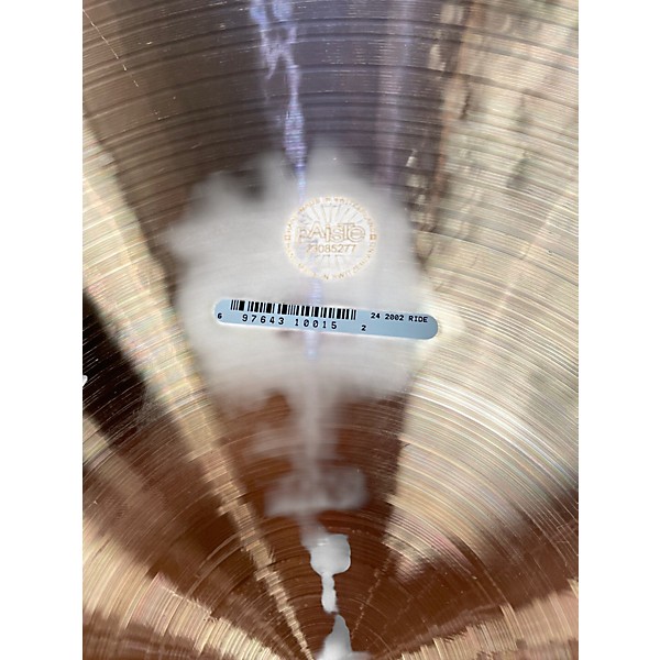 Used Paiste 24in 2002 Ride Cymbal