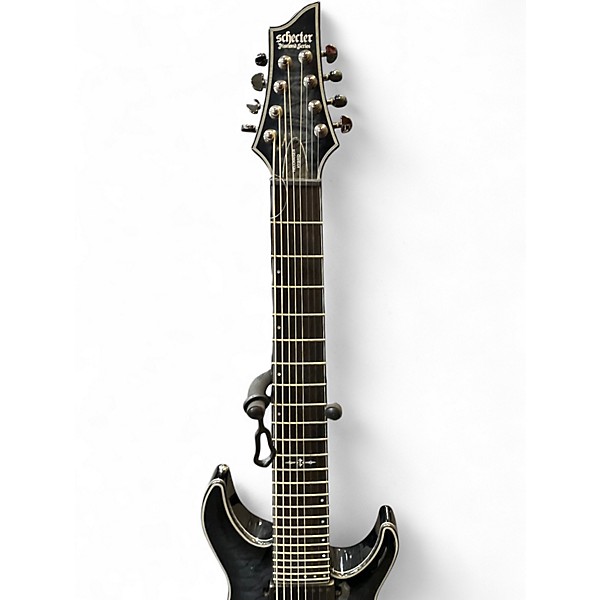 Used Schecter Guitar Research HELLRAISER HYBRID C8 BLACK Solid Body Electric Guitar