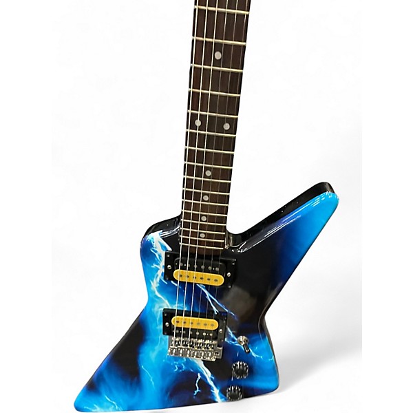 Used Epiphone EXPLORER EXP-1 BLACK SPARKLE Solid Body Electric Guitar