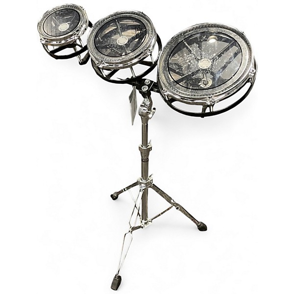 Used Remo Multiple Rototoms 6", 8" and 10" Chrome Roto Toms