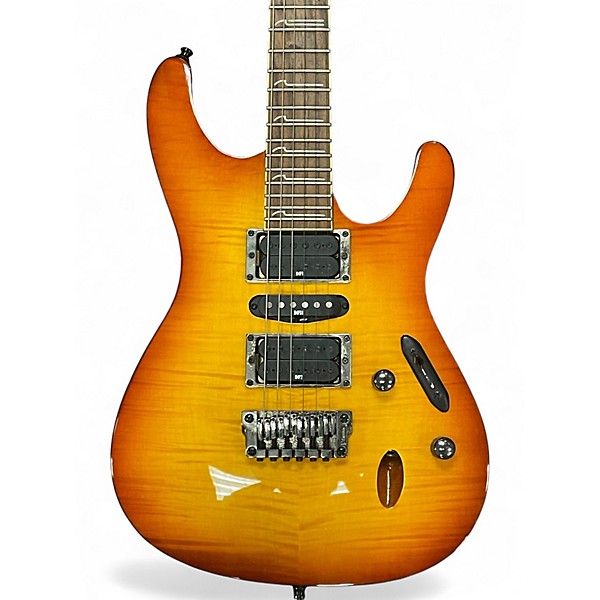 Used Ibanez S571DXFM Sunburst Solid Body Electric Guitar