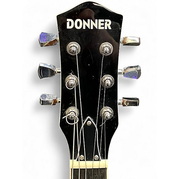 Used Donner Single Cut Sunburst Solid Body Electric Guitar