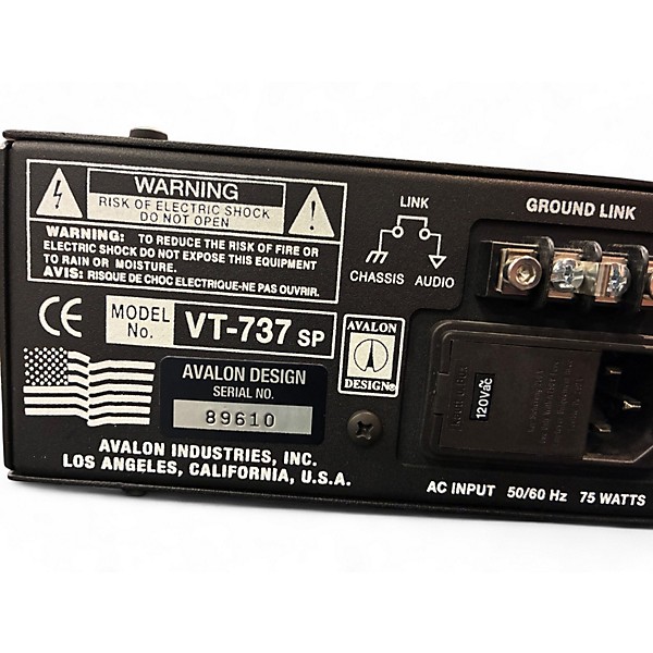 Used 2022 Avalon VT737SP Class A Mono Tube Microphone Preamp