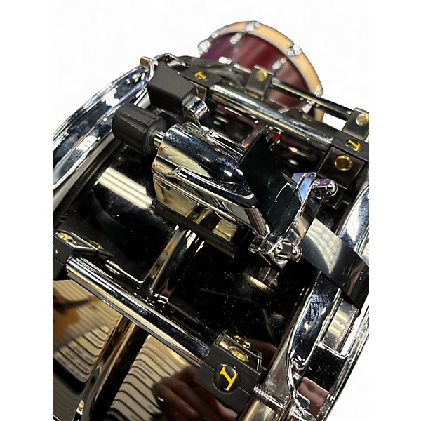 Used Tamburo 14X6.5 Metal Steel Snare Black Nickel Drum