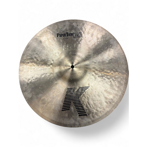 Used Zildjian 18in K Paper Thin Crash Cymbal