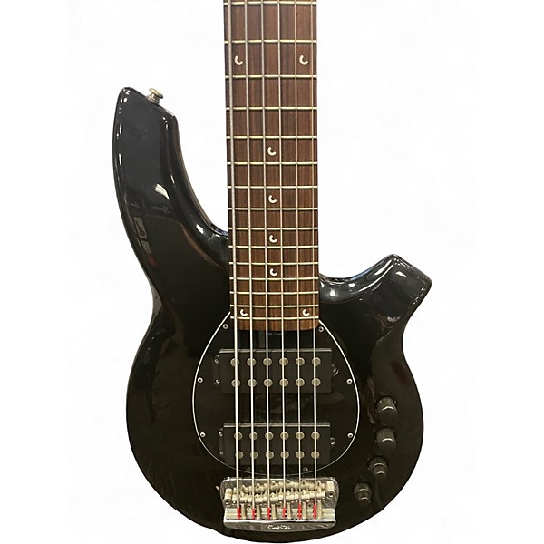 Used Ernie Ball Music Man Bongo 6 String Black Electric Bass Guitar