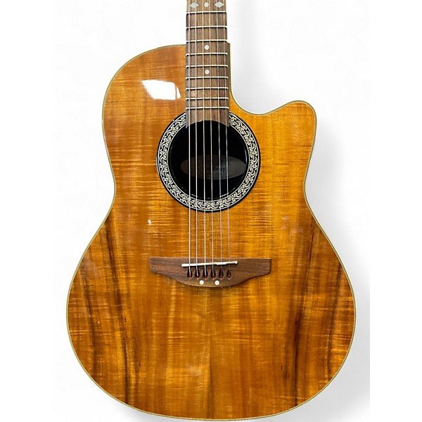 Used Ovation CK 047 Roasted Natural Acoustic Electric Guitar