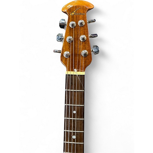 Used Ovation CK 047 Roasted Natural Acoustic Electric Guitar